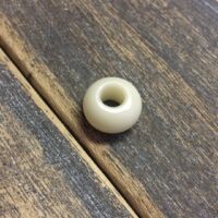 Muttermilch-Großlochperle, groß, glatt