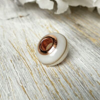 Muttermilch-Großlochperle, groß, glatt